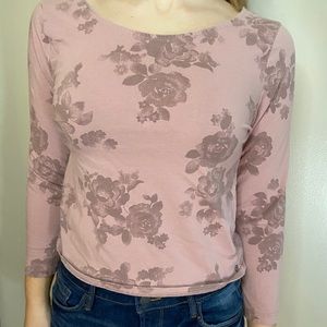 American Eagle Floral Crop Top